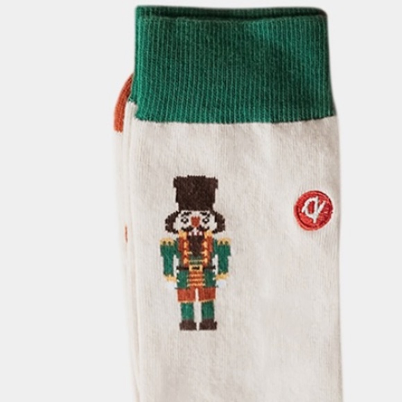 NEW Q For Quinn // Organic Cotton Nutcracker Limited Edition Holiday SockS - Picture 3 of 4